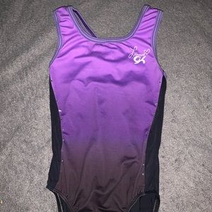 purple and black laurie hernandez leotard
